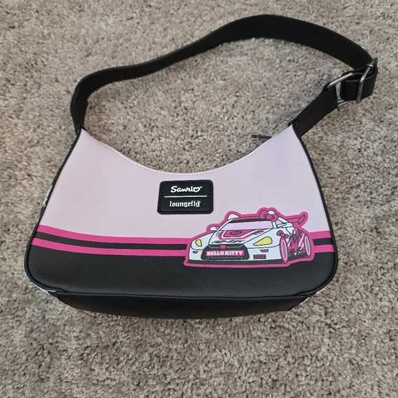 Loungefly Hello Kitty Racer Shoulder Bag - Picture 2 of 2